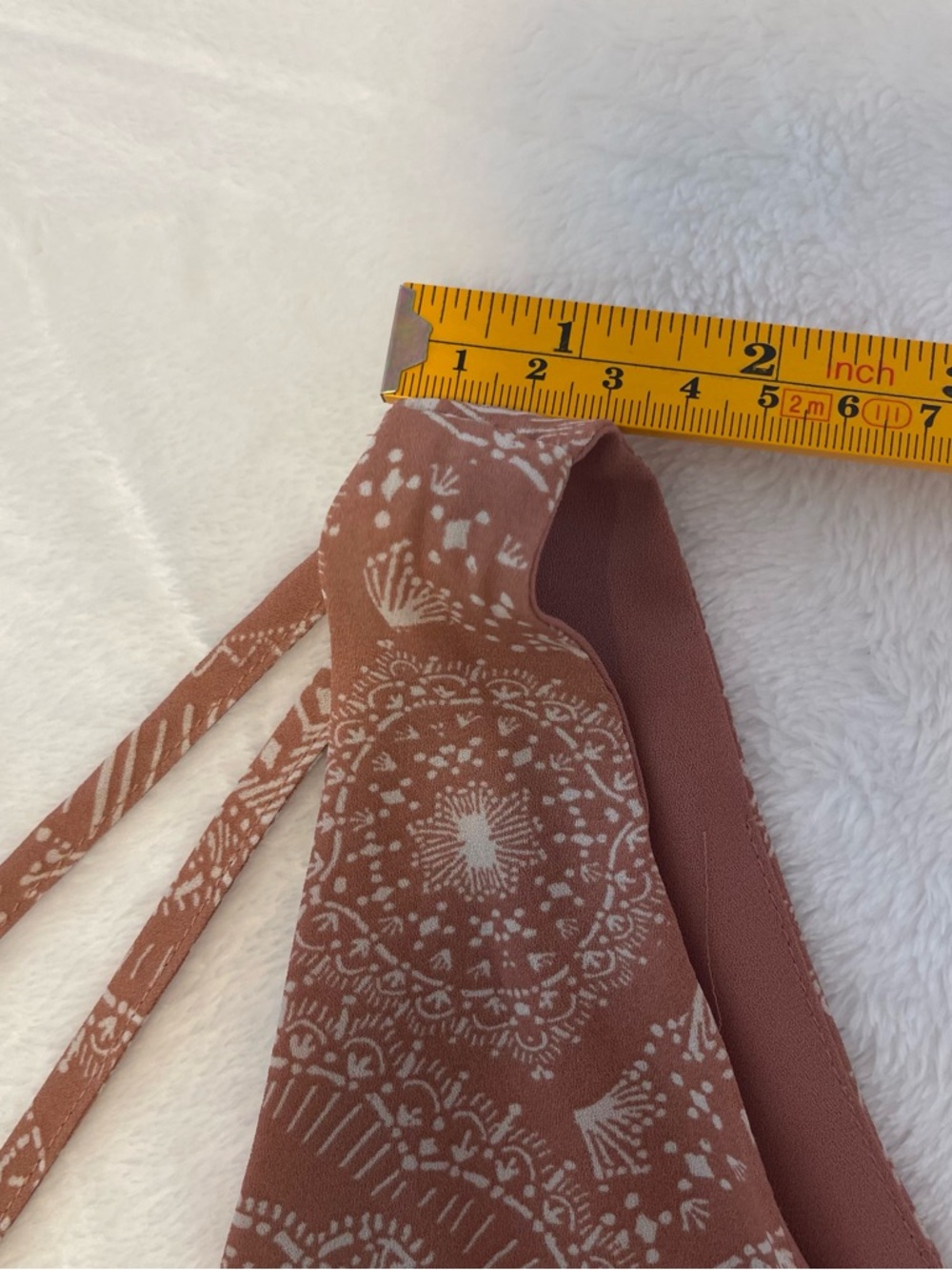 Maurices Women’s XL Dusty Rose Paisley Crisscross V-Neck Tank Lined Blouse - Picture 9 of 9